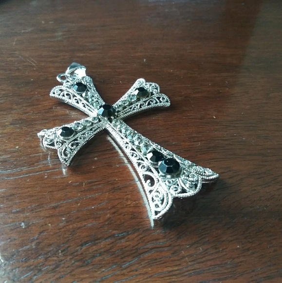 Vintage cross filigree Style pendant - Picture 8 of 8